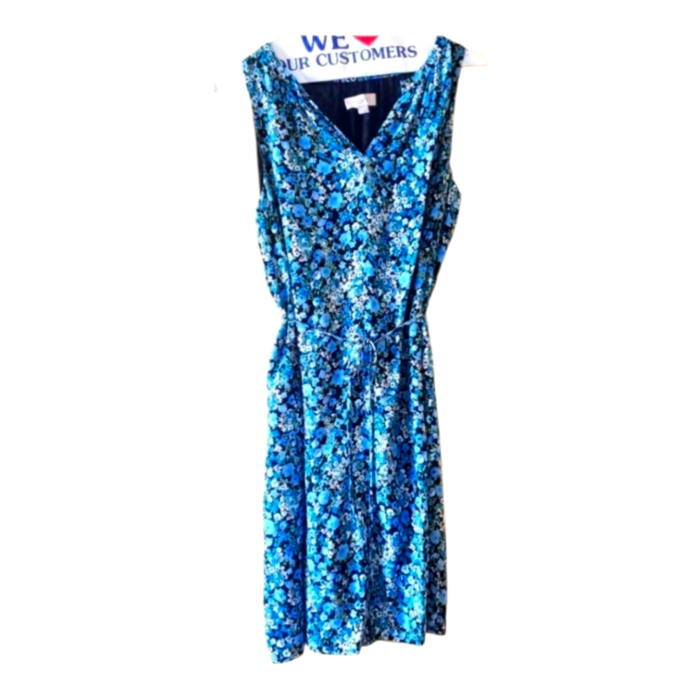 Loft Blue Green Shift Dress Size (S) CUTE FOR SUMMER ,🤩🤩